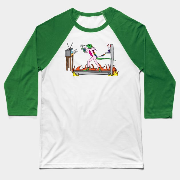 Trivia Geecko Baseball T-Shirt by nerdfelt